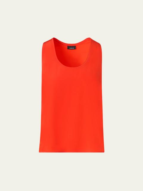 AKRIS Silk Scoop-Neck Tank Top