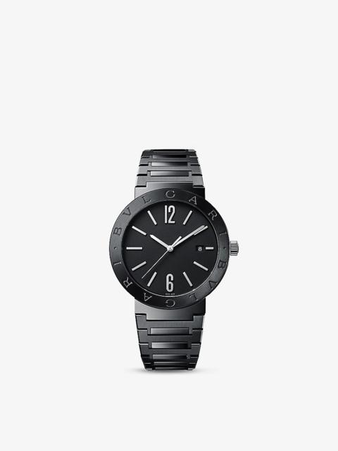Bvlgari Bvlgari stainless-steel quartz watch