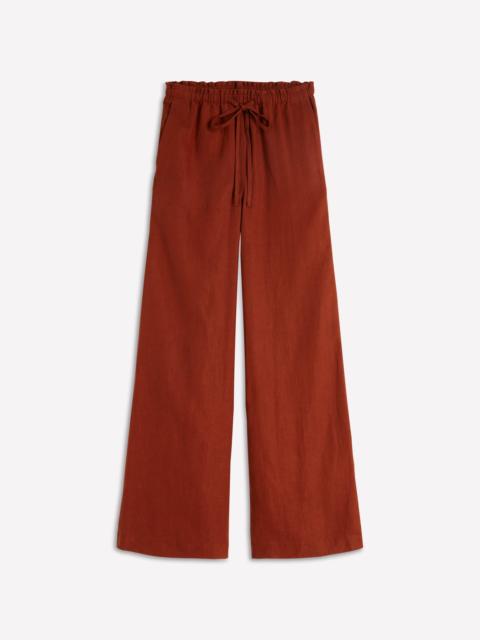BODEN Islington Linen Pants-Burnt Orange