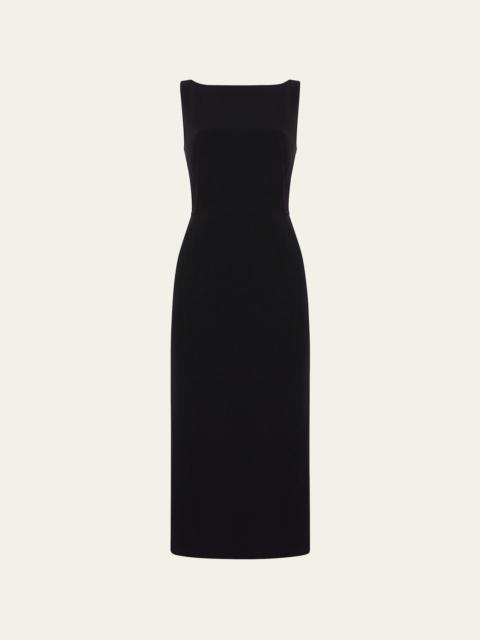 Another Tomorrow Doppio Fitted Midi Dress
