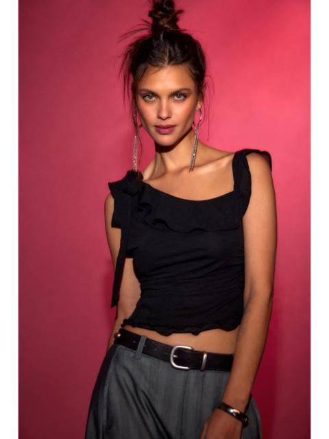 FREE PEOPLE Isla Off-The-Shoulder Ruched Sleeveless Top