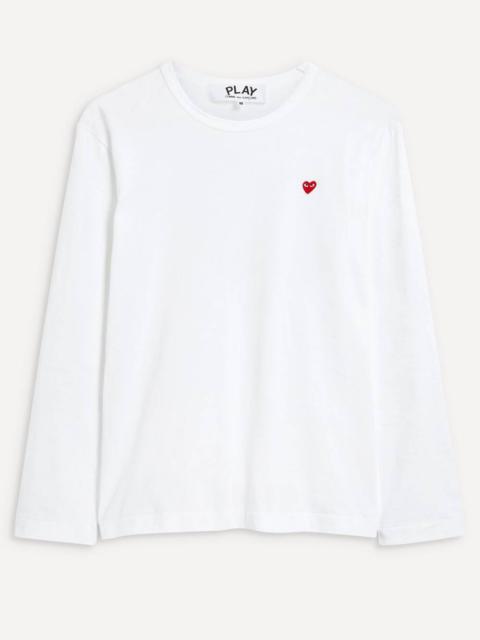 Comme des Garçons PLAY Small Heart Logo Patch Long Sleeve T-Shirt