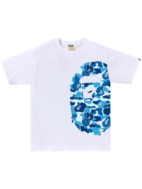 A BATHING APE® BAPE ABC Camo Side Big Ape Head Tee 'White/Blue'