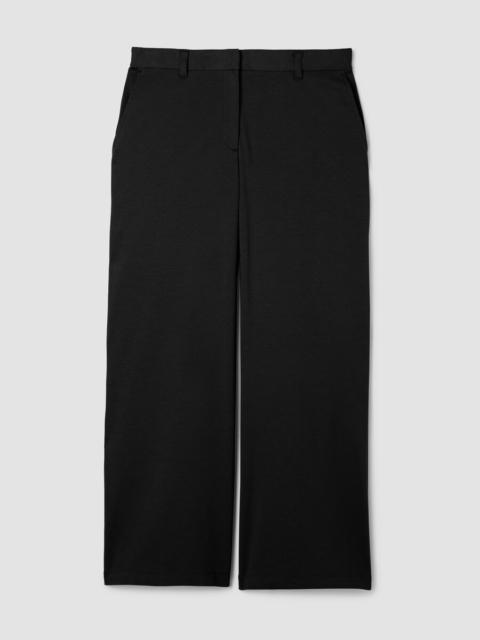 EILEEN FISHER Cotton Blend Ponte Wide-Leg Trouser