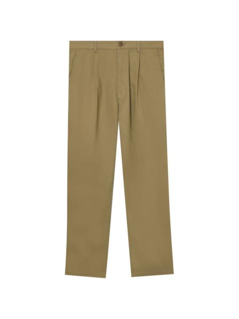 straight-leg cotton chinos