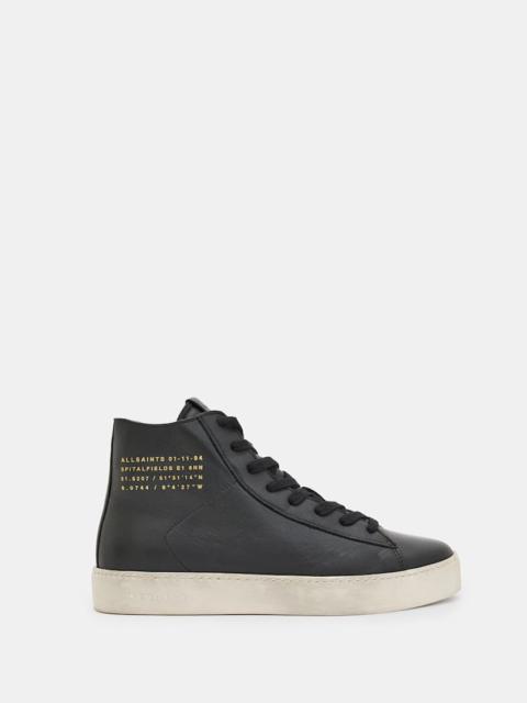 ALLSAINTS TANA LEATHER HIGH TOP SNEAKERS