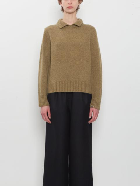 extreme cashmere n°513 Jo Cashmere Ribbed Polo Pullover