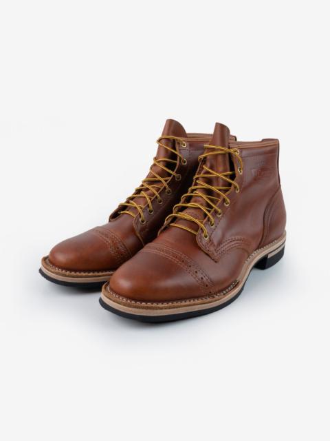 Iron Heart IHWE-GLMN-TAN Iron Heart Int'l x Wesco® - 7" Domain Toe Cap Boot - British Tan. The "Guildsman"