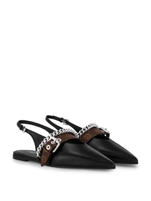 Louis Vuitton LV Vibe Slingback Flat Ballerina