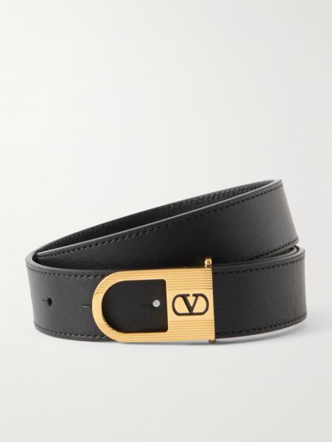 Valentino Vlogo Signature Leather Belt