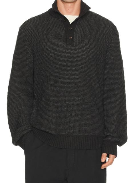 FAHERTY Quarter Button Sweater