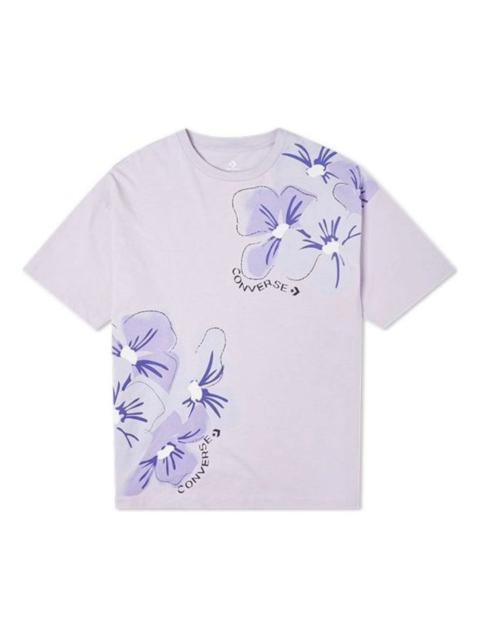 Converse (WMNS) Converse 무한 리락 IWD Oversize T-Shirt 'Purple' 10022422-A01