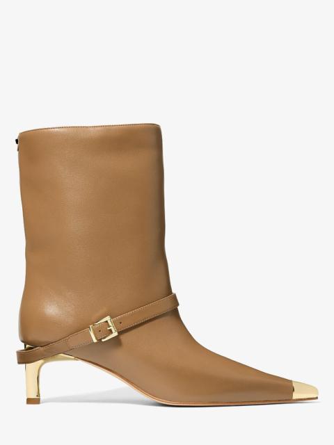 MICHAEL KORS Kasia Leather Buckle Boot