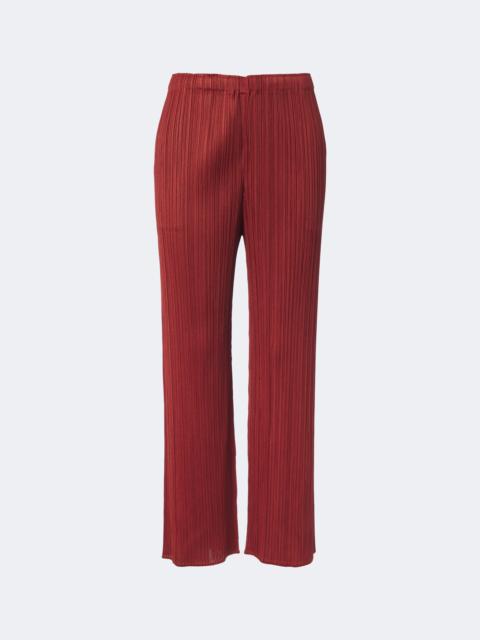 Pleats Please Issey Miyake Monthly Colors: September pleated straight pants