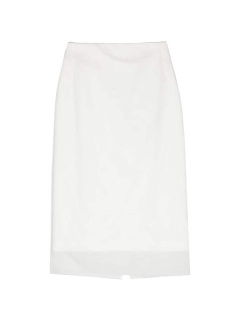 Sportmax double-layer pencil skirt