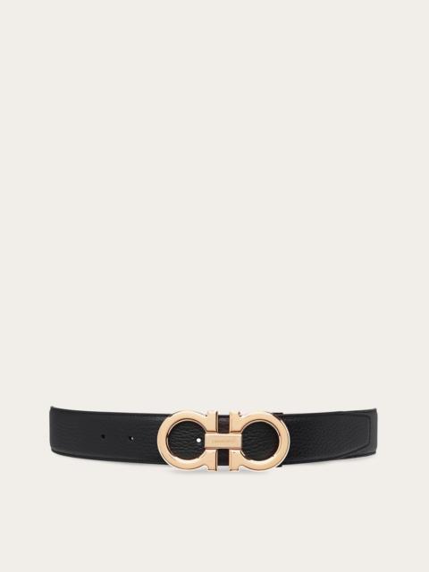 FERRAGAMO Reversible and adjustable Gancini belt