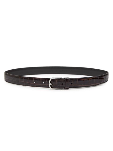 Totême Toteme Crocodile-effect Leather Belt