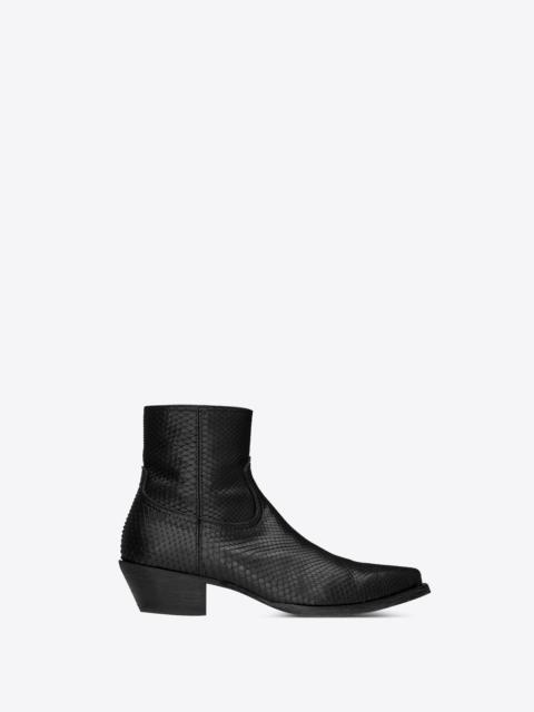 SAINT LAURENT lukas boots in python