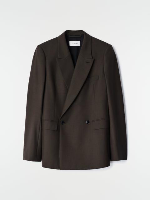 Lemaire DOUBLE-BREASTED TAILORED JACKET IN TROPICAL WOOL BLEND