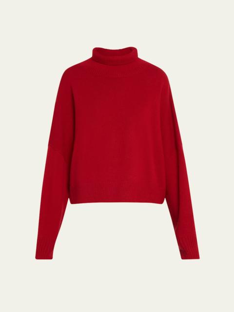 Loulou de Saison Luke Turtleneck Wool-Cashmere Sweater
