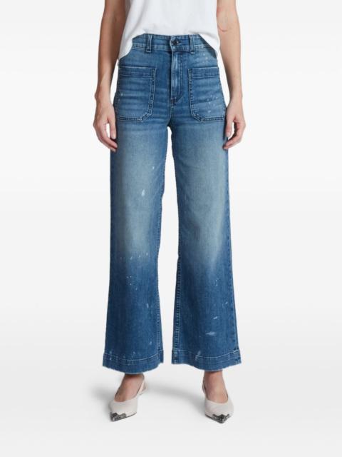 ASKK NY paint-splatter patch-pocket jeans