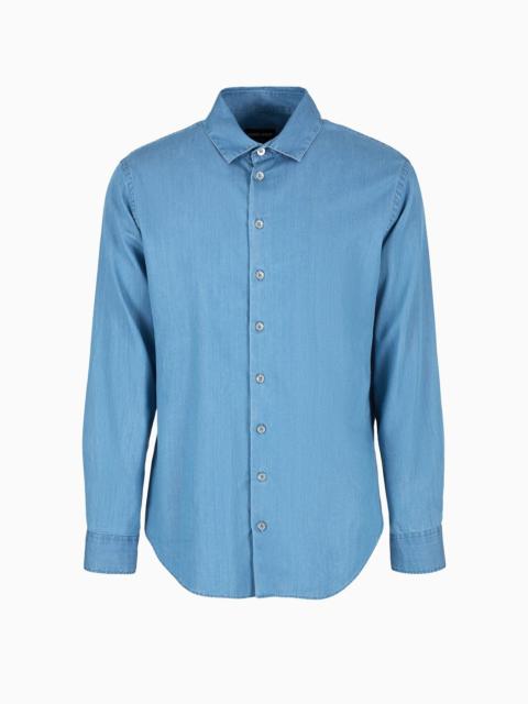 GIORGIO ARMANI Denim Collection cotton denim shirt