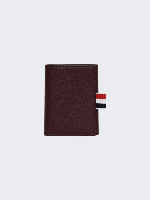 Snap Trifold Wallet Dk Burgundy