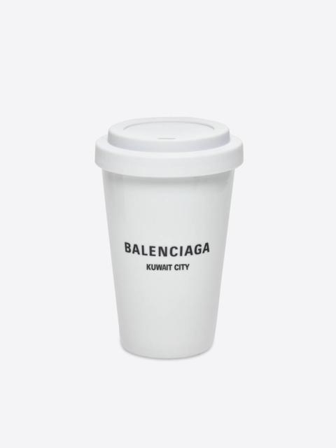 BALENCIAGA Cities Kuwait City Coffee Cup in White