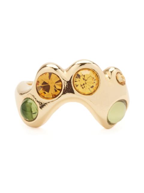 Collina Strada GOLD OLIVE TOPAZ ESME RING