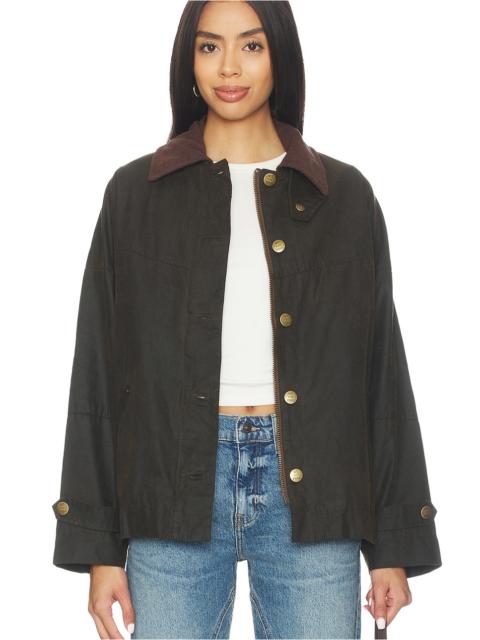 FREE PEOPLE x We The Free Cori Waxed Jacket In Olive