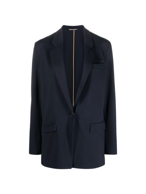 ジャケット THE ATTICO Single-breasted wool blazer Gray Attico Single-Breasted Wool Blazer - Gray - 7% Off