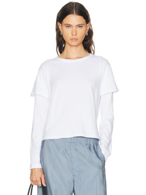LESET Margo Layered Long Sleeve Tee