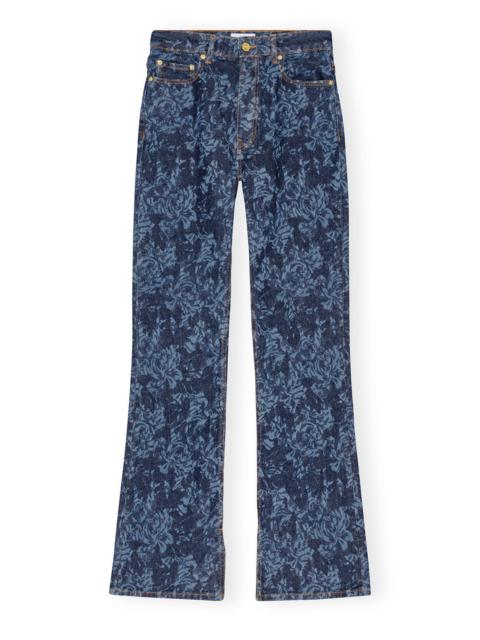 GANNI LAZER BOOTCUT SLIT IRY JEANS