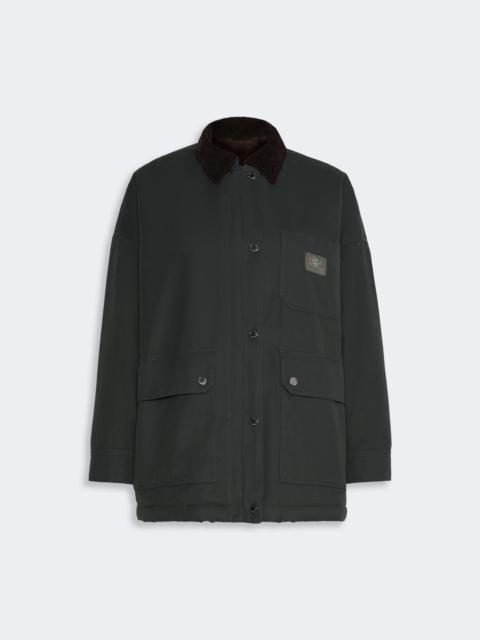 WEEKEND Max Mara PECORA Cotton canvas jacket - DARK GREEN