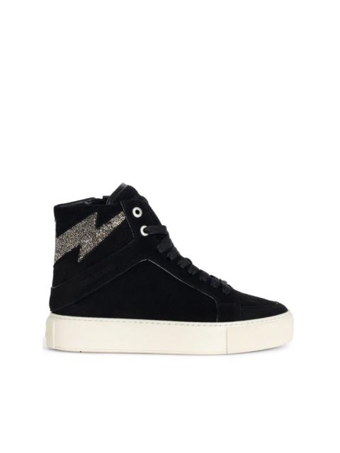 ZV1747 High Flash high-top platform trainers