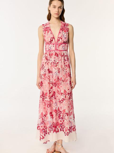 Poupette St Barth Long Dress Chiara - Pink Pencilleo