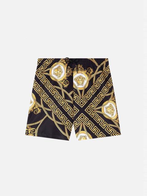 VERSACE La Coupe Des Dieux Print Swim Shorts