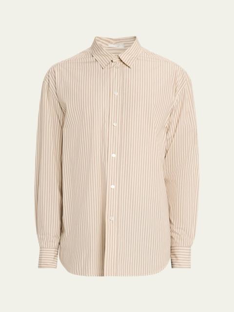 The Row Men's Granada Cotton Pinstripe Sport Shirt