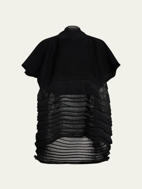 ISSEY MIYAKE Moving Sheer Knit Top