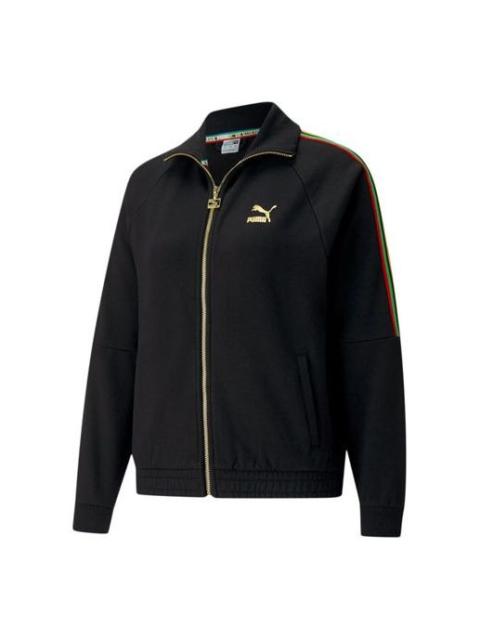 PUMA (WMNS) PUMA World Resonance Series Zipper Knit Jacket Black 599061-51