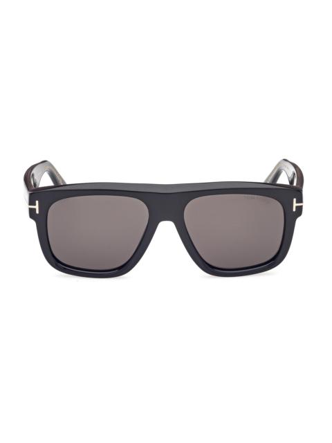 TOM FORD Men's ICON 56MM Pilot Sunglasses - Black