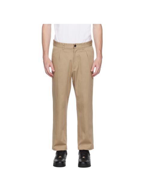 A BATHING APE® Tan One Point Trousers