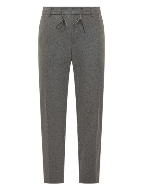 BOSS flannel drawstring trousers