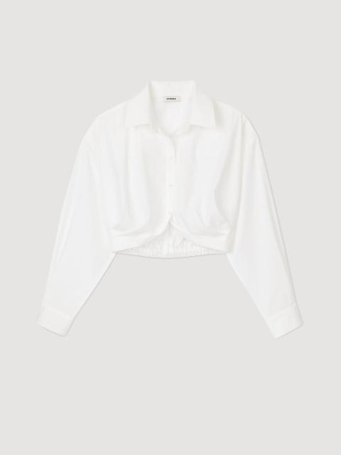 Sandro CROPPED SHIRT WITH TWIST