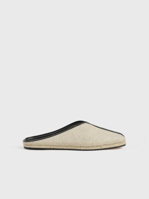 The Espadrille Slipper ecru/black