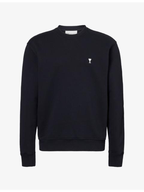 AMI Paris ADC Logo-Embroidered Cotton-Jersey Sweatshir