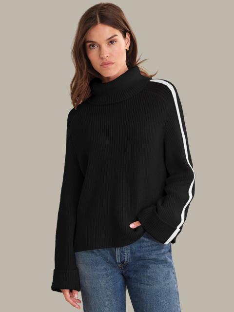 525 america Vida: Cotton Tipped Turtleneck Sweater