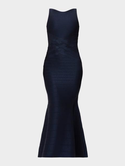 HERVE LEGER The Lurex Dion Mermaid Dress