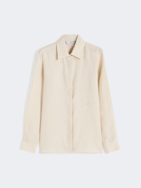 Max Mara Linen canvas shirt - BEIGE