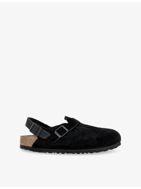 BIRKENSTOCK Tokio Sling-Back Suede Clogs